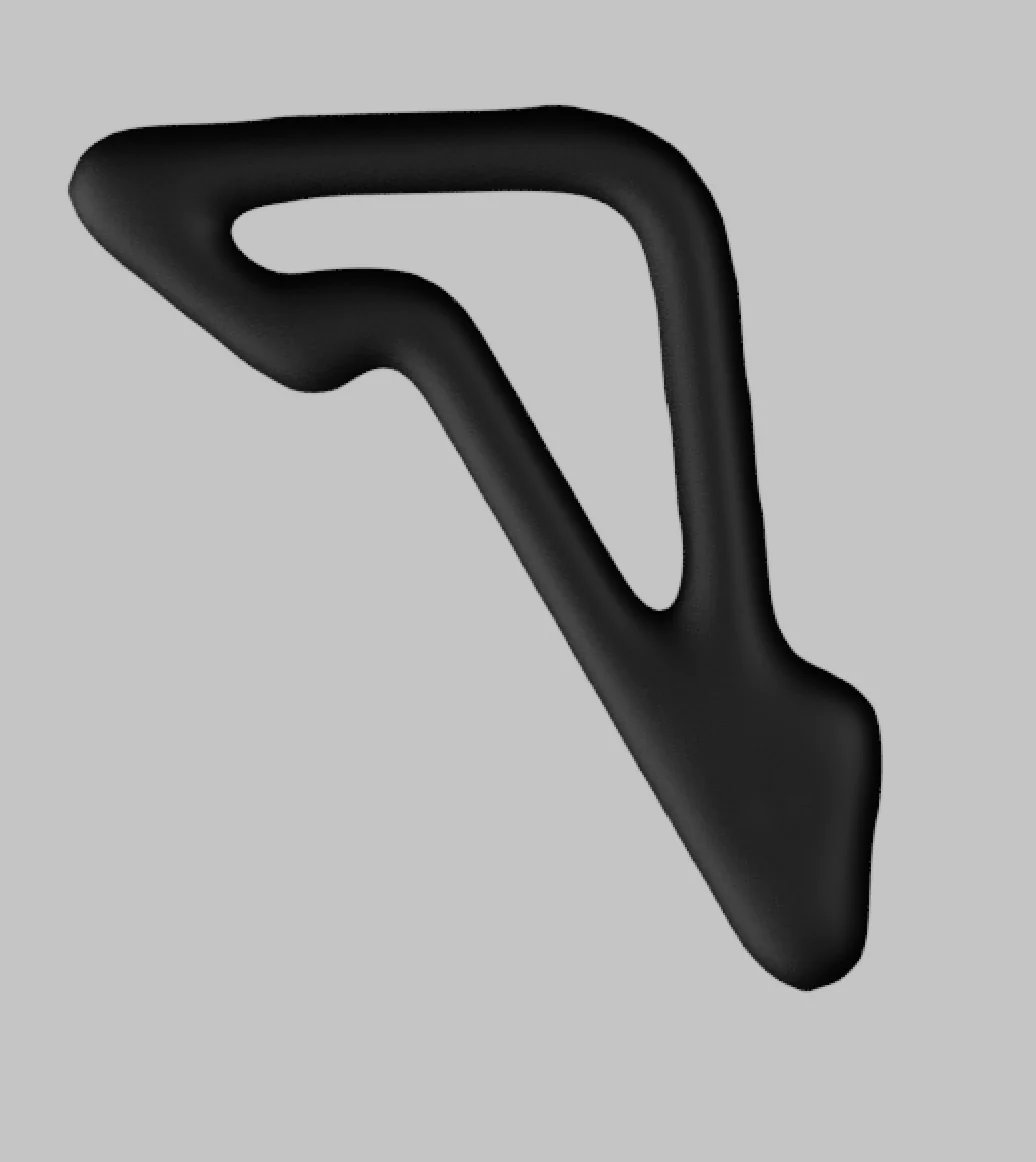 Filleted random spline, frame 5
