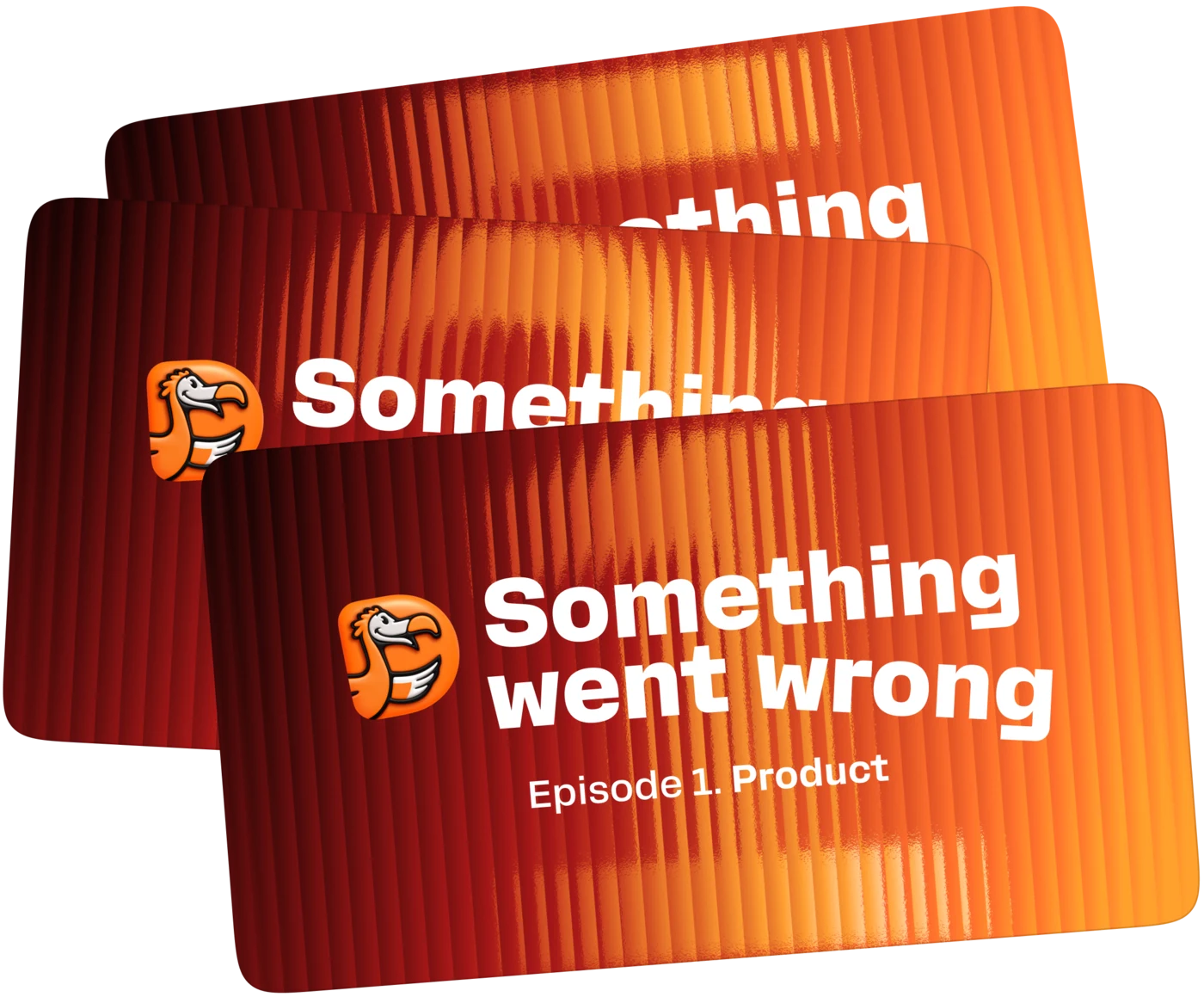 Dodo Pizza error-page cards: “Something went wrong”