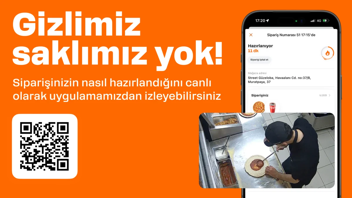 Turkish TV board about the open kitchen